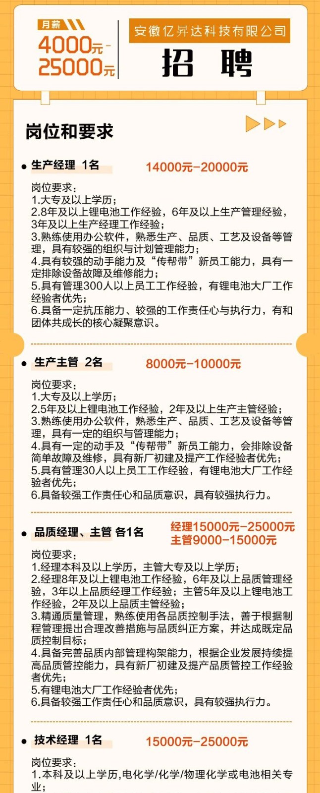 江苏如皋顺达科技招聘启事